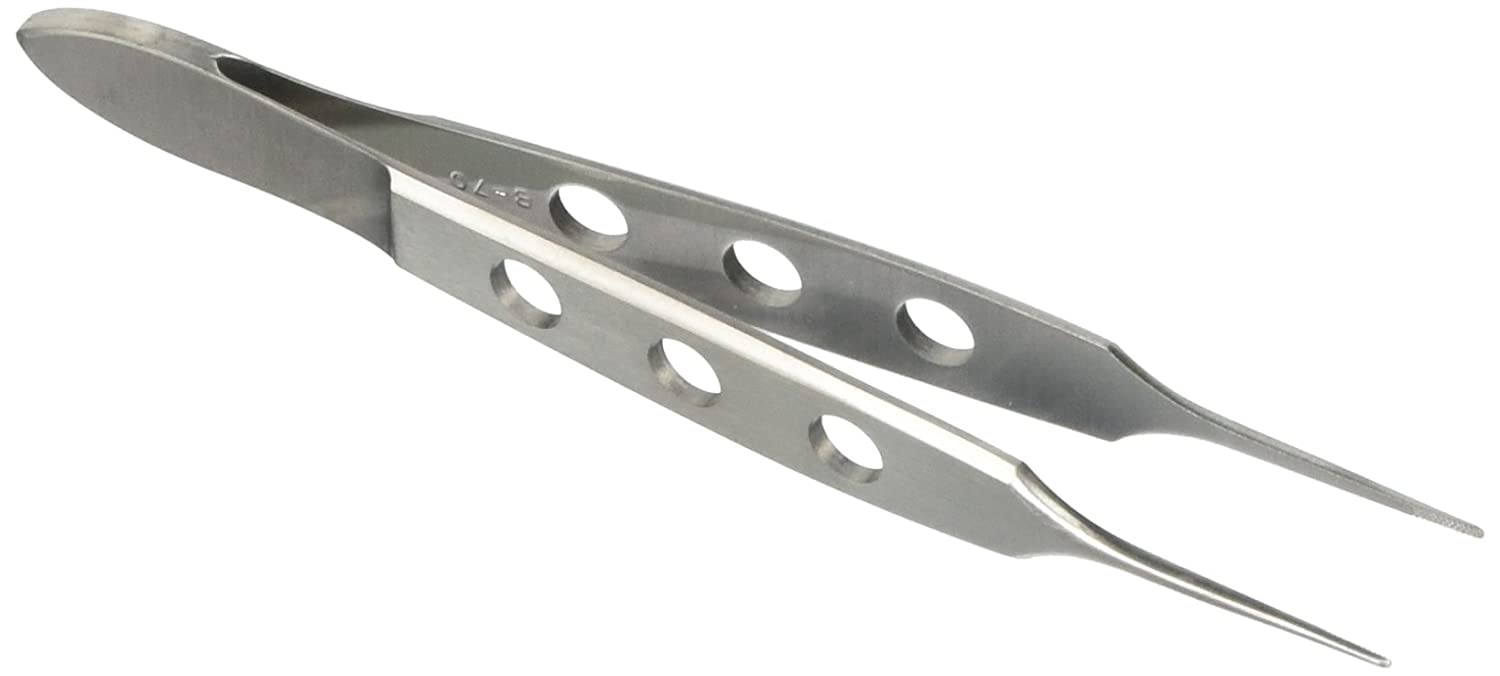 Bishop-Harmon Dressing Forceps, Cross-Serrated Tips, Delicate, 3 3/8" (8.6 Cm)